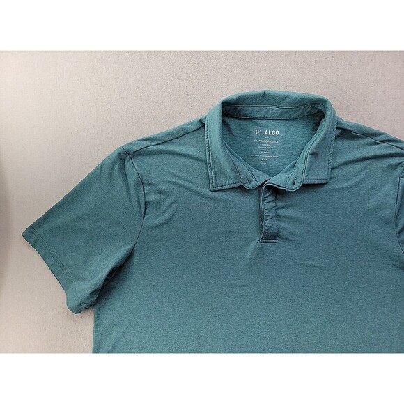 01.ALGO Men's XL Performance Polo Quick Dry Wick Anti-Odor Stretch SPF40 Golf - Picture 2 of 10
